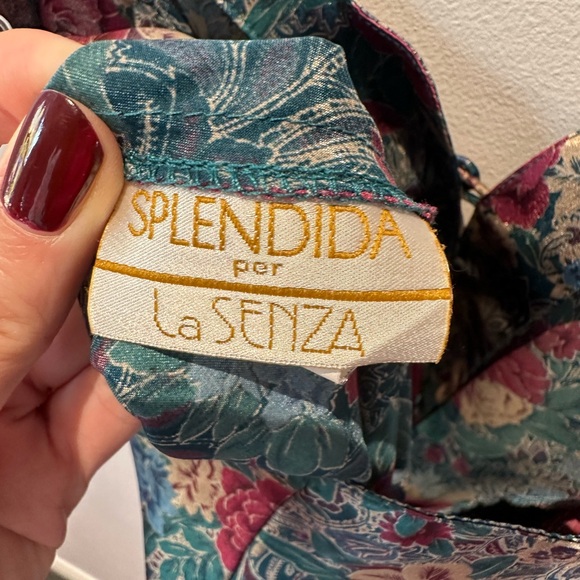 Vintage 90’s Splendida per La Senza silky slip romper. Gorgeous floral lingerie. - Picture 5 of 10